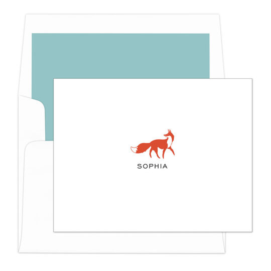 Fox Folded Note Cards
